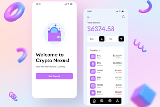 build custom forex trading stock and crypto trading app with UI UX design