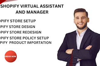 be your expert shopify virtual assistant and store manager