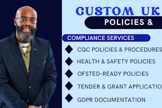 do UK policies , procedures  HR manuals health safety , gdpr , and cqc documents