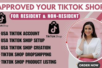create USA tiktok shop setup tiktok shop USA tiktok shop business representative