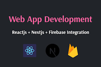 build modern web apps with reactjs, nextjs and firebase integration