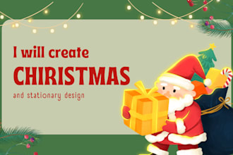 create christmas card and stationary designer