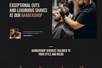 a cutting edge wordpress website for your barbershop