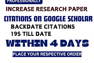 write article increase google scholar citations for research journal publication