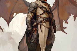 do a dnd character art and dnd character art