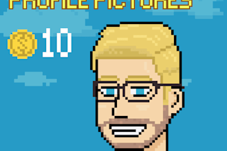 make your portraits to be pixel art