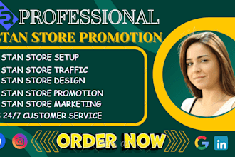 do stan store promotion, stan store design and marketing, stan store setup