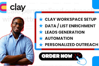 setup workspace personalized outreach on clay do data enrichment clay com expert