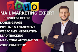 design custom landing pages pipeline management webforms integration zoho CRM