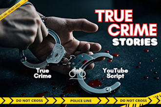 write true crime script documentary script, fitness nba sport for youtube videos