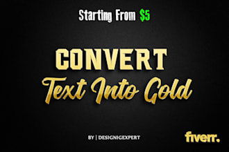 make 3d gold and chrome effect of logo quickly