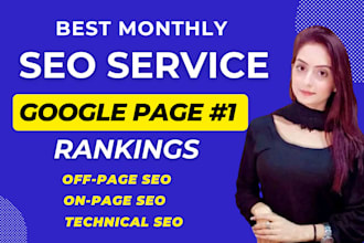 do monthly SEO service link building for 1st page google ranking