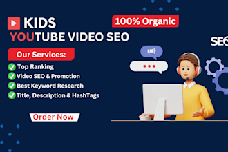 optimize kids youtube video SEO for top ranking