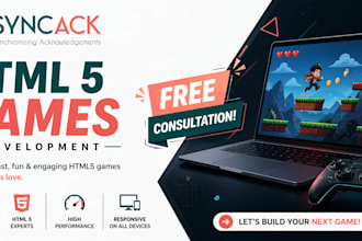 develop HTML5 web games and unity multiplayer games