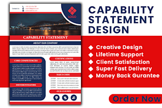 do professional government capability statement design