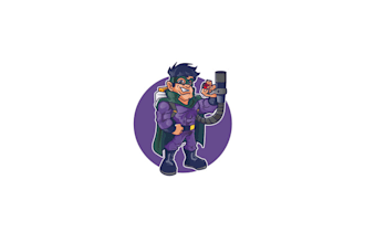 make sustainability unique pest assassin mascot logo