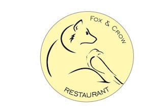 make amazing famous fox crow restaurant logo