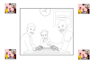 convert your photos into coloring book pages