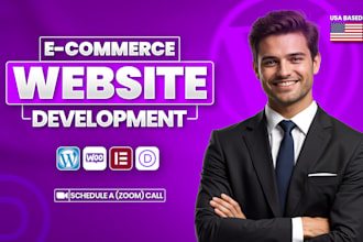 design  wordpress ecommerce website, woocommerce website, or online store