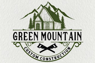 do bold and strong logo for your construction company