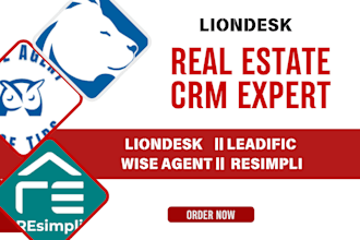 setup real estate crm liondesk leadific wise agent resimpli apto sharplaunch