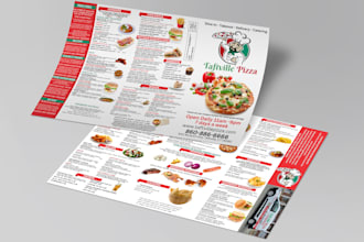 design modern restaurant food menus in canva digital printable menu designer