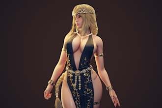 3d character modeling realistic 3d character fantasy character 3d game character