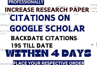 increase google scholar citations, backdate citations using researchgate article