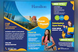 design brochure, poster, or flyer for your education,  or ads
