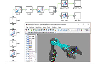 do robotics kinematics and dynamic model to simscape