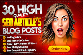 write 30 unique and SEO friendly articles for google adsense approval