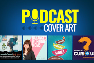 create an eye catching podcast cover design