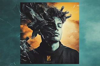 design a trendy album cover or single cover art