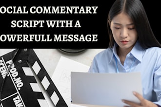 write social justice activism screenplay documentary technology youtube script