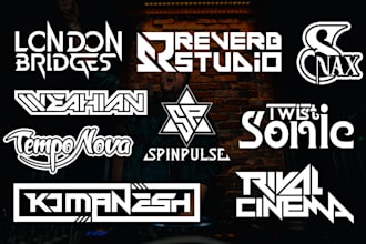 design dj, music, artist, band, producer or podcast logo