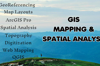 do mapping, gis reports, remote sensing and spatial analysis