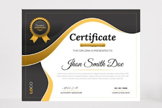 do certificate design, gift certificate, certificate of award
