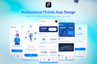 design figma landing pages, apps and dashboards
