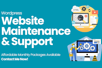 provide wordpress website maintenance and support services