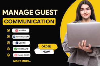 be your airbnb co host for guest communication, vrbo and booking com manager
