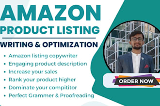 write best amazon product listing SEO optimized description