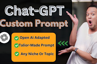 craft custom chatgpt and openai prompts for ai tasks