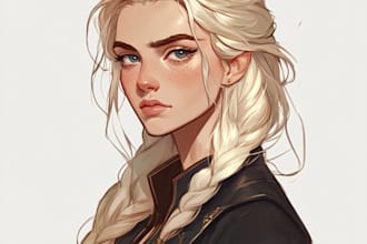 design a awesome dnd character art