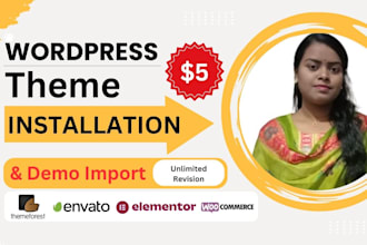 do themeforest theme install in wordpress with demo import