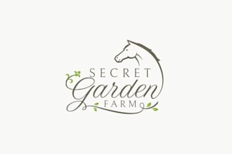 design awesome florida horse farm logo