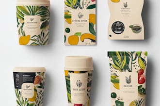 do premium product label, box package, pouch bag desig
