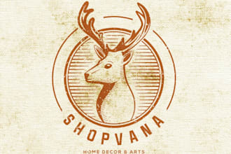 design home decor and arts related products logo