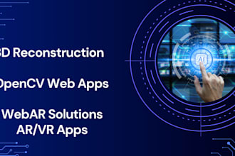 develop 3d reconstruction ar VR and webar apps using opencv arkit and arcore