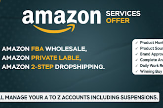 fully automate your amazon fba wholesale, walmart dropshipping store as VA