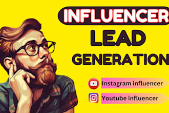 find instagram, youtube, tiktok influencers podcast lead and b2b email leads